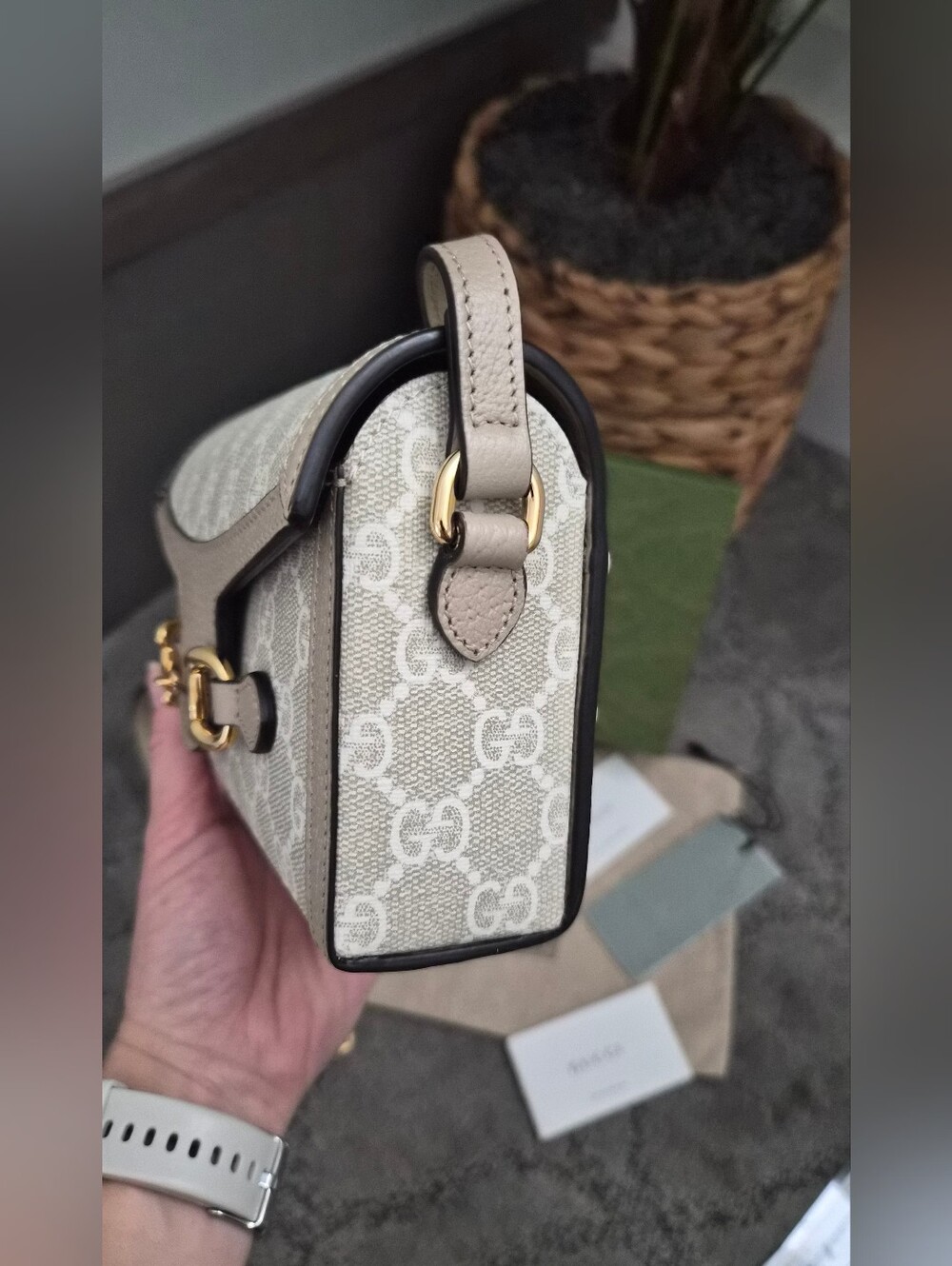 BRAND NEW Gucci Mini Horsebit 1955 Bag - Picture 6 of 8